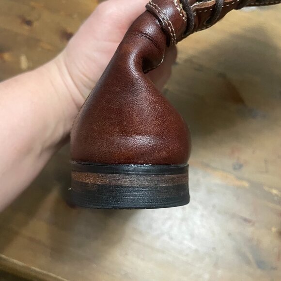 1958 Hush Puppies Genuine Leather and Suede Style Lace Up Boot Women's Size 6.5 - Picture 11 of 13